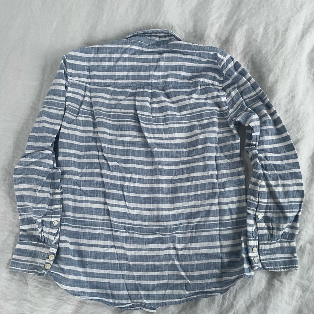 Jcrew Chambray Striped Button Up - image 7